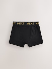 Black with Gold Waistband Trunks 5 Pack (1.5-16yrs) - Image 3 of 9