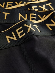 Black with Gold Waistband Trunks 5 Pack (1.5-16yrs) - Image 9 of 9