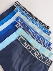 Blau mit goldfarbenem Bund - Unterhosen 7er-Pack (2–16Jahre) - Bild 11 von 11