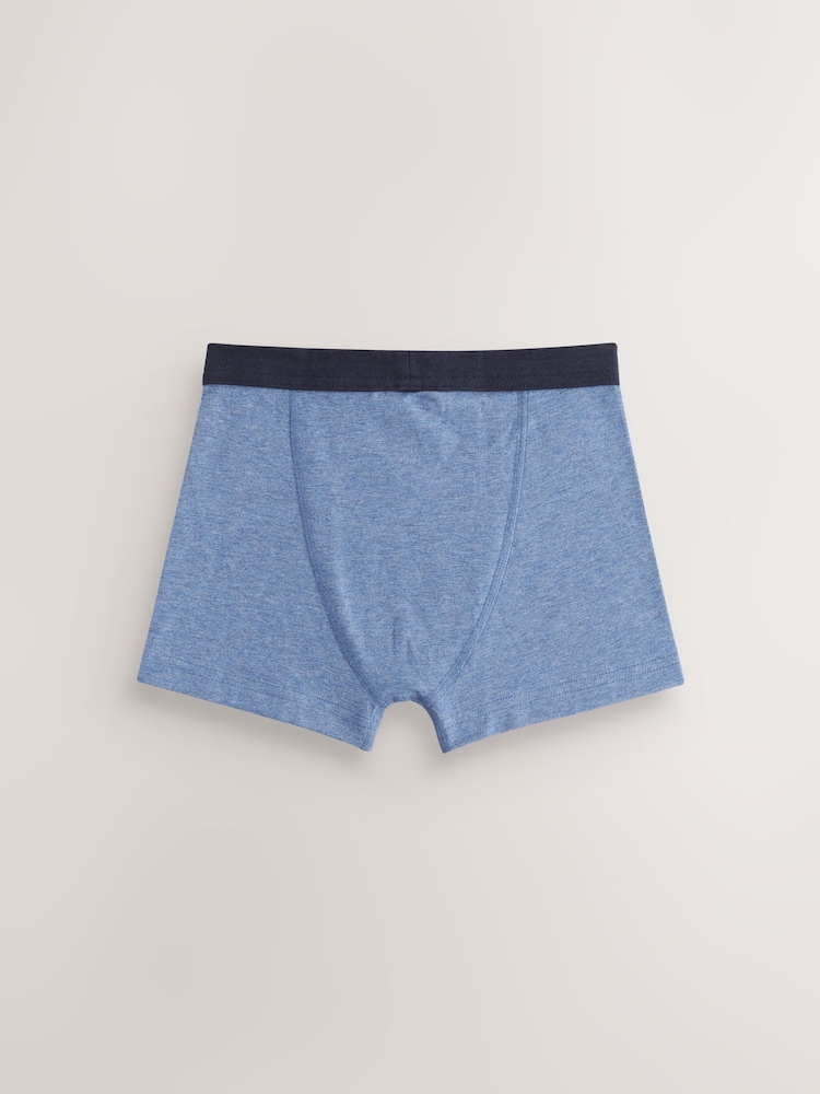 Blue Soft Waistband Trunks 5 Pack (2-16yrs) - Image 3 of 9