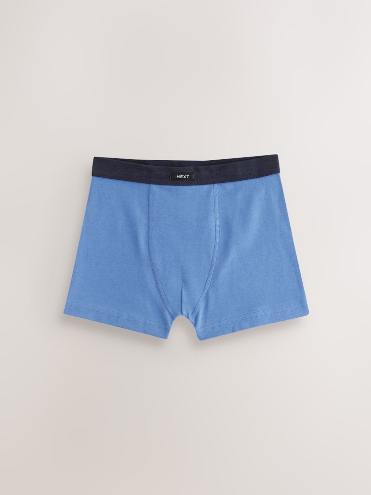Blue Soft Waistband Trunks 5 Pack (2-16yrs) - Image 4 of 9