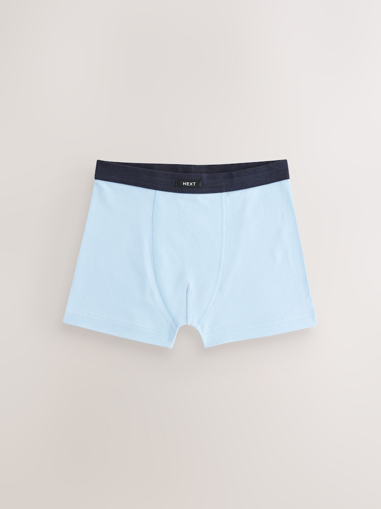 Blue Soft Waistband Trunks 5 Pack (2-16yrs) - Image 6 of 9
