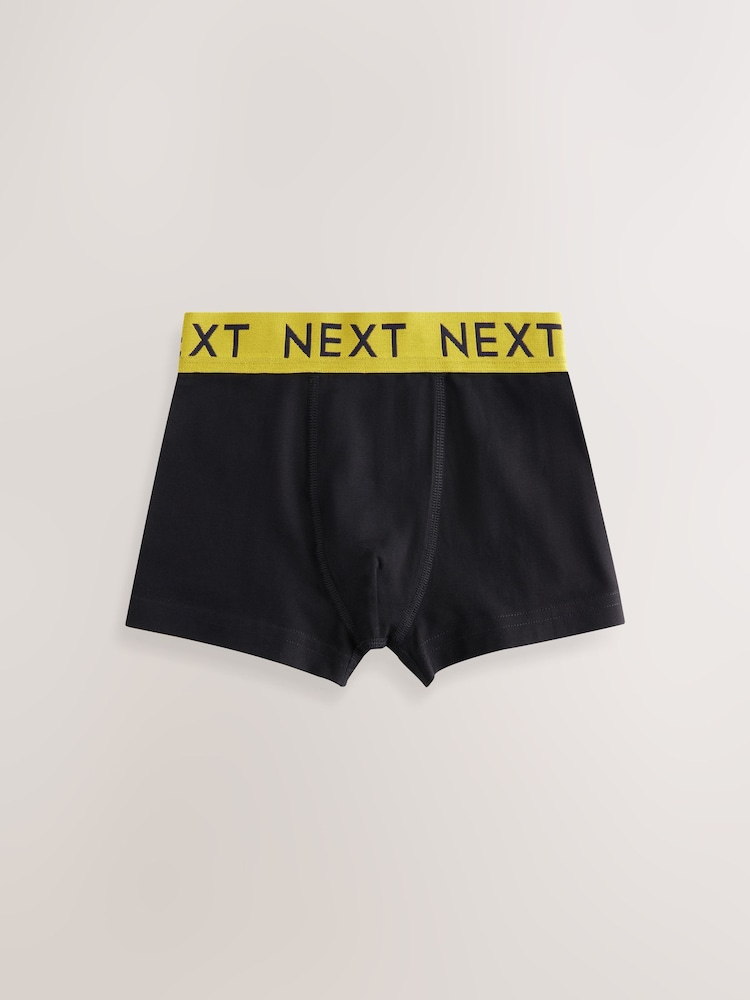 Black with Varsity Waistband Trunks 5 Pack (1.5-16yrs) - Image 2 of 9