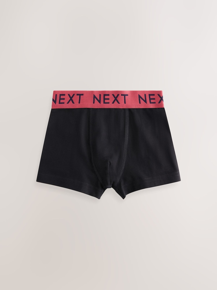 Black with Varsity Waistband Trunks 5 Pack (1.5-16yrs) - Image 7 of 9