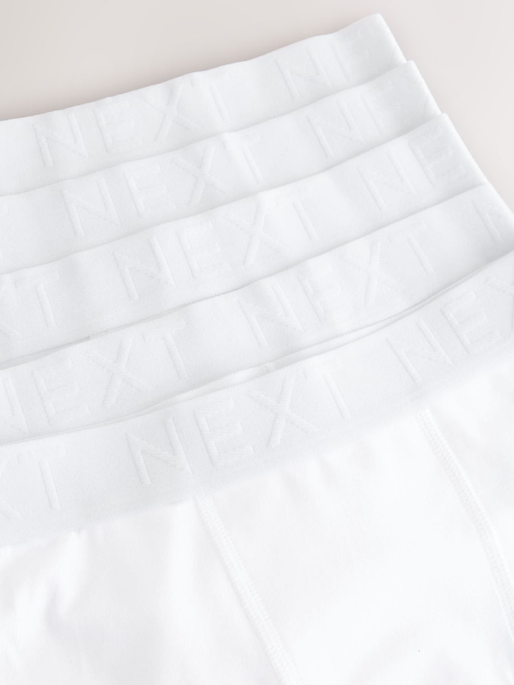 White Trunks 5 Pack (1.5-16yrs) - Image 5 of 5