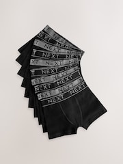 Black with Grey Waistband Trunks 10 Pack (1.5-16yrs) - Image 4 of 5