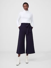 French Connection Blue Whisper Belted Culottes - Image 1 of 4