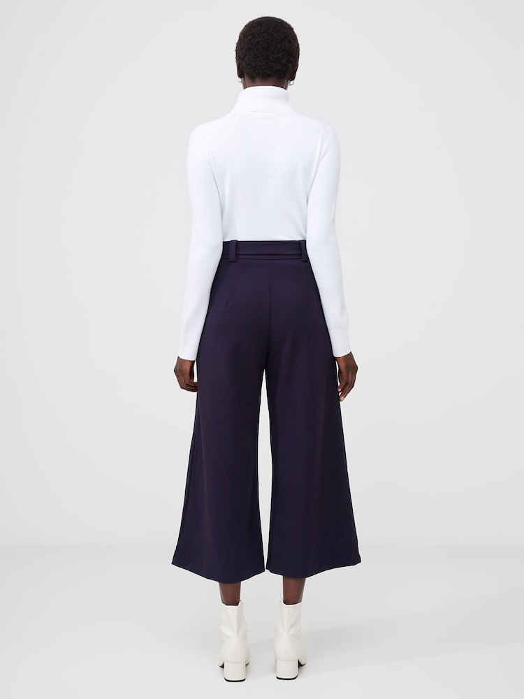 French Connection Blue Whisper Belted Culottes - Image 2 of 4