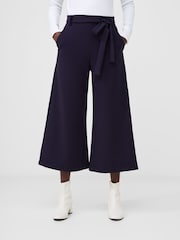 French Connection Blue Whisper Belted Culottes - Image 3 of 4