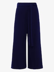 French Connection Blue Whisper Belted Culottes - Image 4 of 4