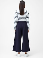 French Connection Blue Whisper Belted Culottes - Image 5 of 6
