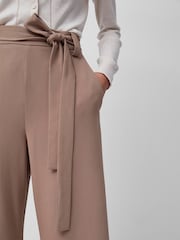 French Connection Brown Whisper Belted Culottes - Image 2 of 3