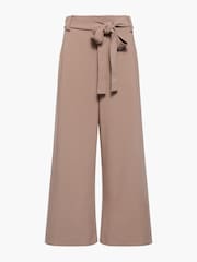French Connection Brown Whisper Belted Culottes - Image 3 of 3