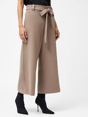 French Connection Brown Whisper Belted Culottes - Image 4 of 7
