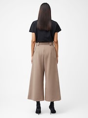 French Connection Brown Whisper Belted Culottes - Image 6 of 7