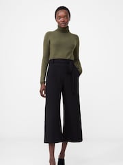 French Connection Black Whisper Belted Culottes - Image 1 of 4