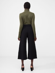 French Connection Black Whisper Belted Culottes - Image 2 of 4