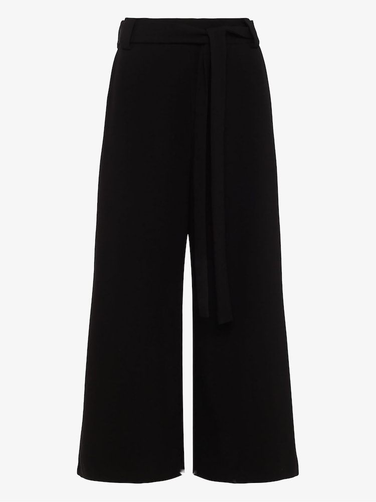 French Connection Black Whisper Belted Culottes - Image 4 of 4