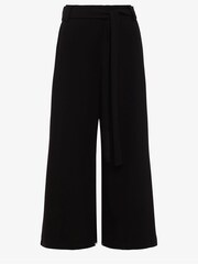 French Connection Black Whisper Belted Culottes - Image 6 of 6