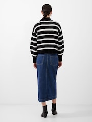 French Connection Black Half Knit Vhari Jumper - Image 2 of 4