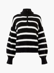 French Connection Black Half Knit Vhari Jumper - Image 4 of 4