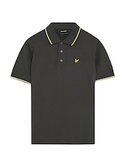 رمادي داكن - قميص بولو بحواف من Lyle & Scott - صورة 5 من 5