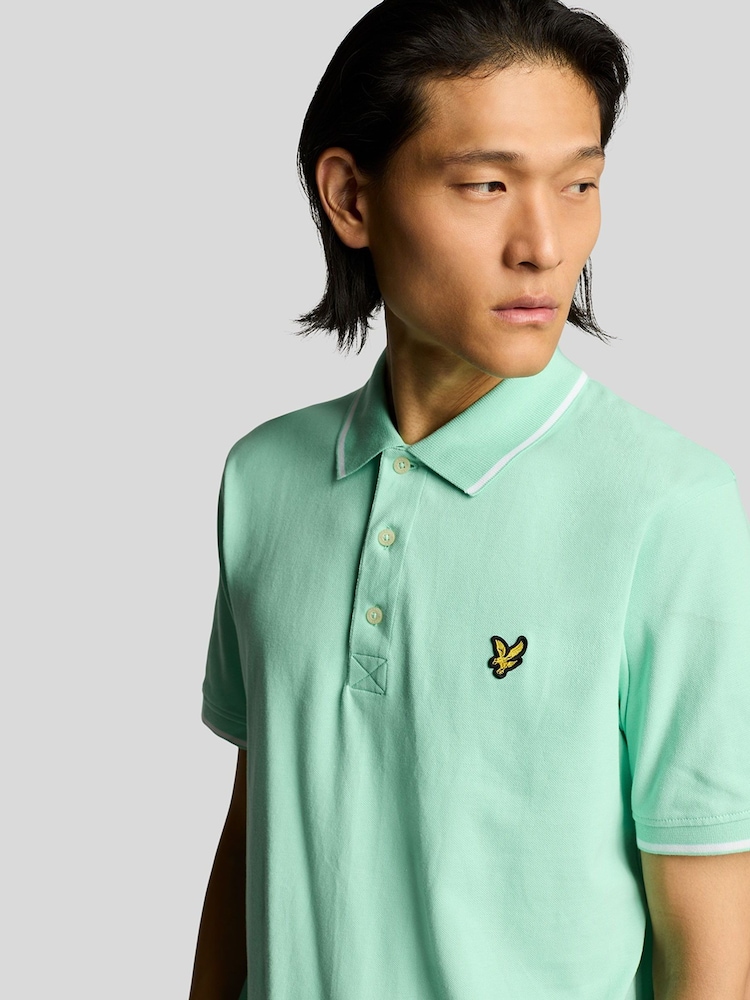 Lyle & Scott Green Leaf Plain Polo Shirt - Image 4 of 5