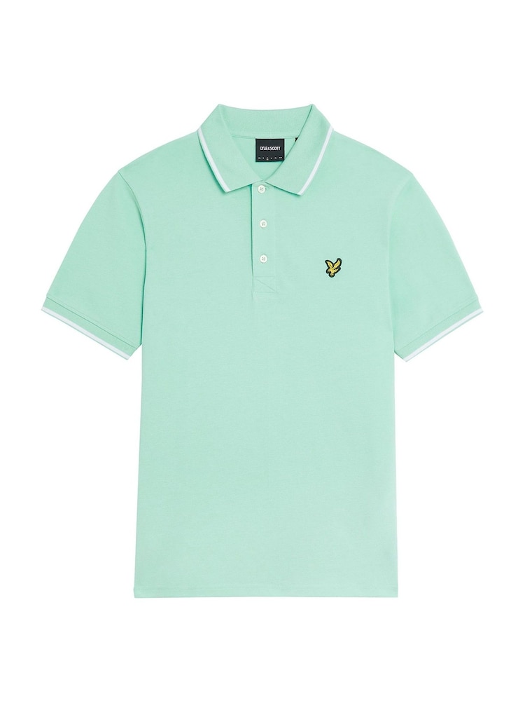 أخضر ورق شجر - قميص بولو سادة من Lyle & Scott - صورة 5 من 5