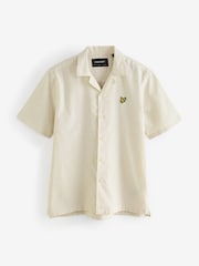 Оксфордская Blend льняная рубашка с отложным воротником Lyle & Scott - Изображение 4 из 4