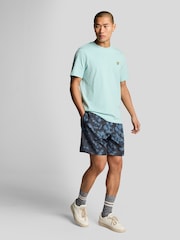 Lyle & Scott Blue Digital Floral Print Swim Short - Image 2 of 5