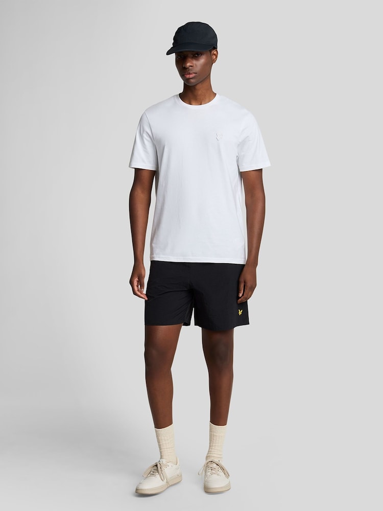 Negro - Lyle & Scott Plain Swim Shorts - Imagen 1 de 4