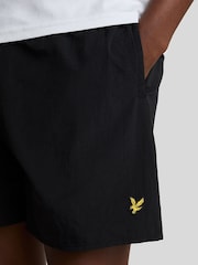 Negro - Lyle & Scott Plain Swim Shorts - Imagen 4 de 4