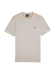 Серый - Lyle & Scott Cotton Half Tipped T-Shirt - Image 5 of 5