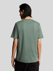 Lyle & Scott Green Cotton Plain T-Shirt - Image 3 of 4