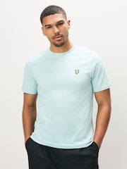 Lyle & Scott Blue Cotton Plain T-Shirt - Image 1 of 4