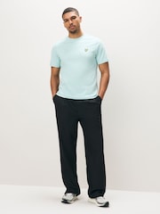 Lyle & Scott Blue Cotton Plain T-Shirt - Image 3 of 4