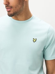 Lyle & Scott Blue Cotton Plain T-Shirt - Image 4 of 4