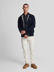 أزرق - قميص بولو بحواف من Lyle & Scott - صورة 3 من 5