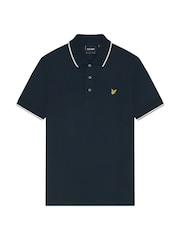 أزرق - قميص بولو بحواف من Lyle & Scott - صورة 5 من 5