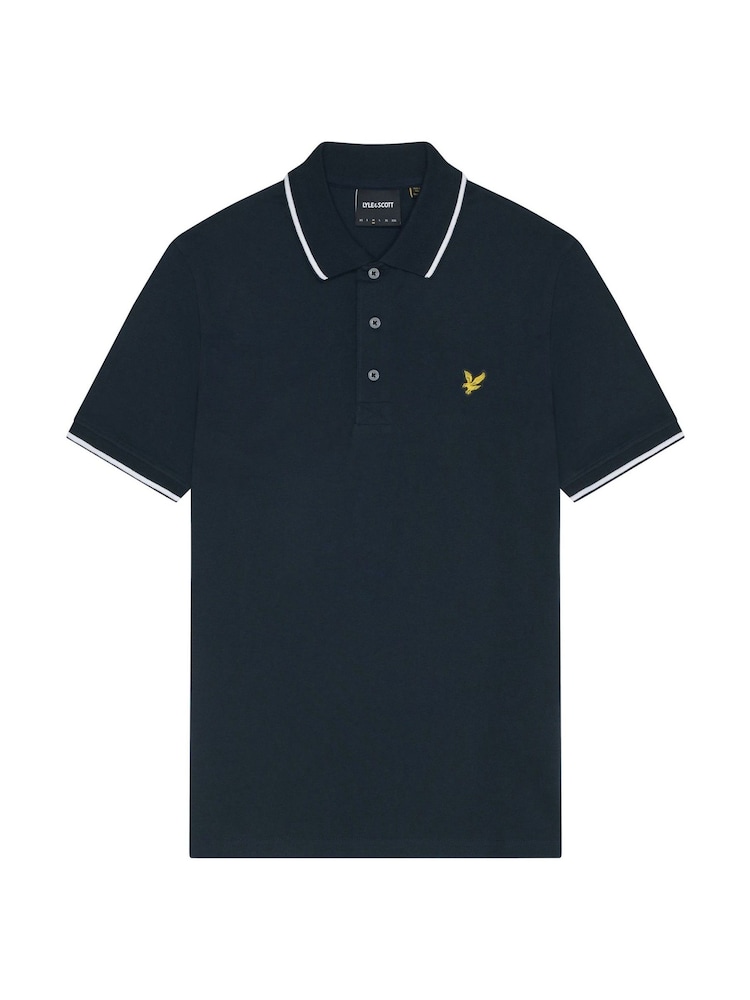 أزرق - قميص بولو بحواف من Lyle & Scott - صورة 5 من 5
