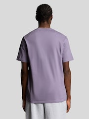 Lyle & Scott Purple Cotton Plain T-Shirt - Image 3 of 5