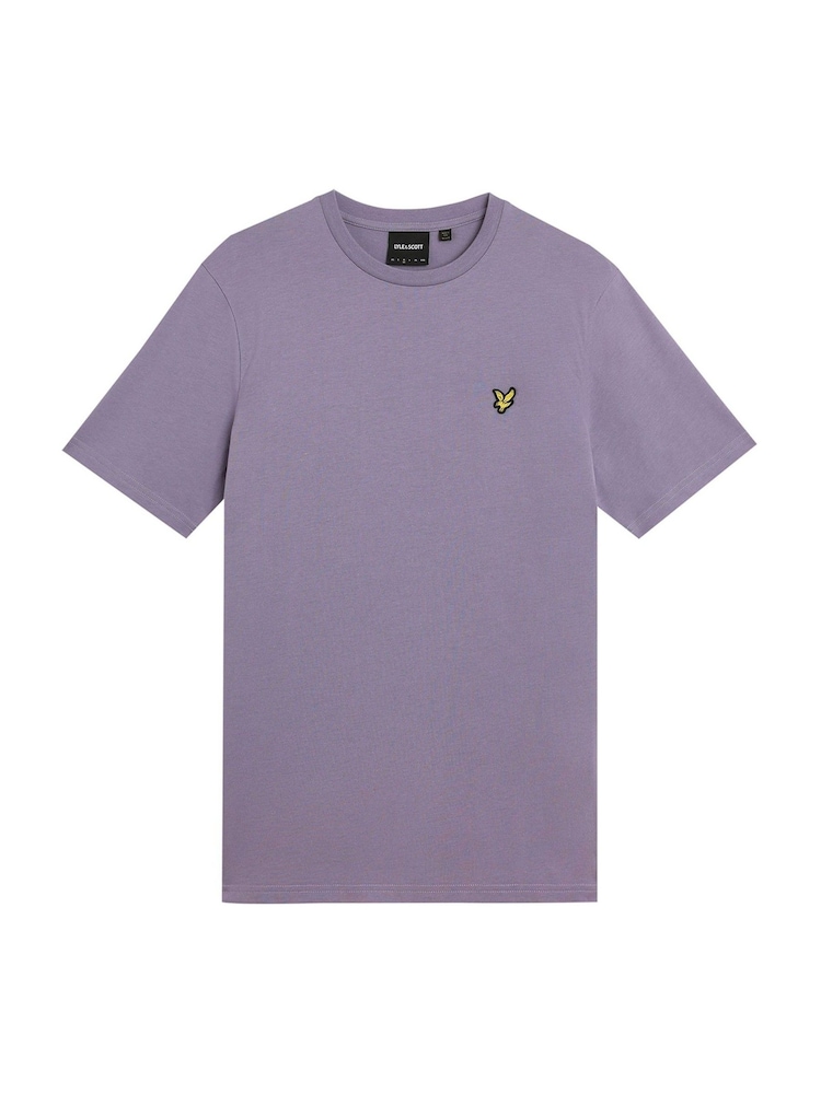 Lyle & Scott Purple Cotton Plain T-Shirt - Image 5 of 5