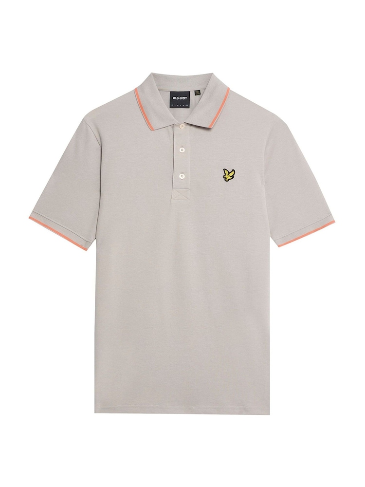 رمادي فاتح - قميص بولو سادة من Lyle & Scott - صورة 5 من 5