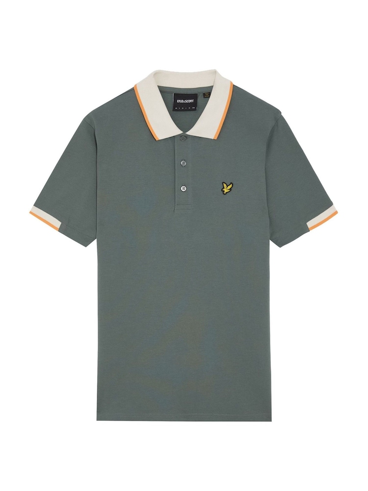 Lyle & Scott Green Half Tipped Polo Shirt - Image 5 of 5 Lyle & Scott Green Half Tipped Polo Shirt - Image 5 of 5