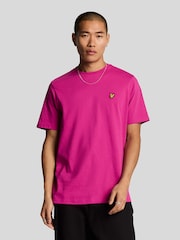 Lyle & Scott Pink Cotton Plain T-Shirt - Image 1 of 5