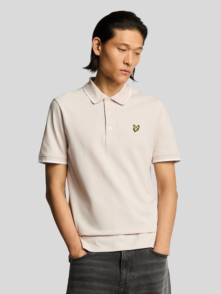 Lyle & Scott Pink Tipped Polo Shirt - Image 1 of 5