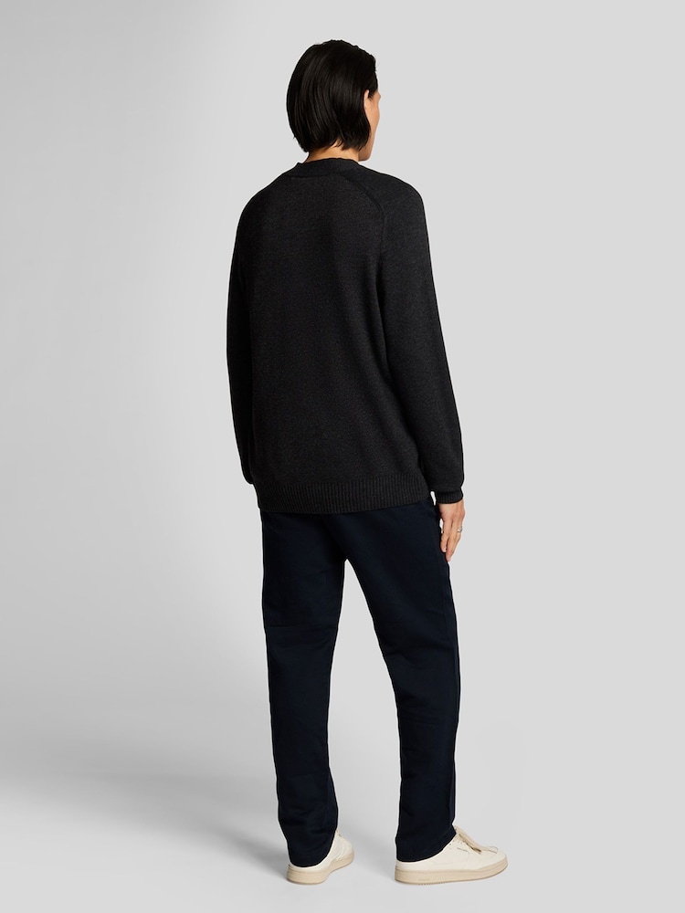 Lyle & Scott Blue Linen Blend Drawstring Trouser - Image 2 of 5