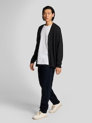 Lyle & Scott Blue Linen Blend Drawstring Trouser - Image 3 of 5