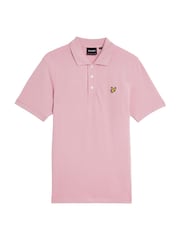Розовый - Lyle & Scott Plain Polo Shirt - Image 5 of 5