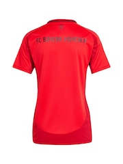 adidas Red Womens FC Bayern Home Shirt 2024-25 - Image 2 of 3